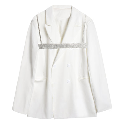 Blazer Doble Botonadura Blanco para Mujer - Traje Ejecutivo - Image 11