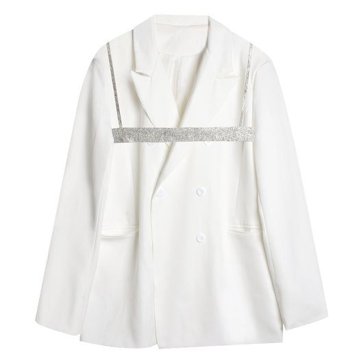 Blazer Doble Botonadura Blanco para Mujer - Traje Ejecutivo - Image 11
