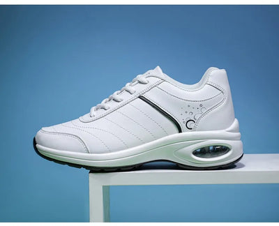 Zapatillas Deportivas para Mujer de Cuero con Suela Gruesa y Transpirabilidad - Image 21