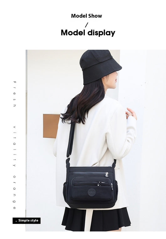Bolsa Crossbody de Nylon Ligera con Gran Capacidad - Image 24