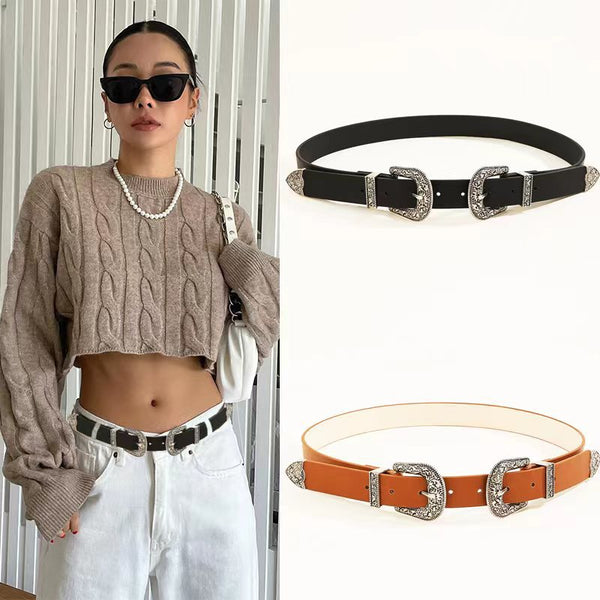 Juego de 3 Cinturones de Moda Estilo Europeo y Americano para Mujer