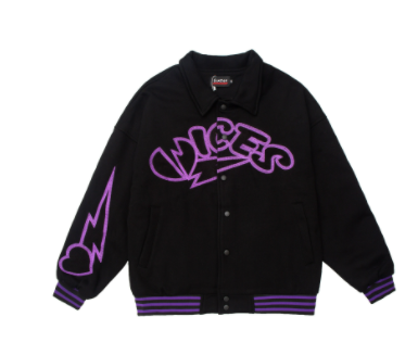 Chaqueta de Cuero con Detalles Bordados - Unisex Tendencia Urbana
