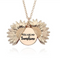 Double-sided Alloy Flower Short Clavicle Rosegold
