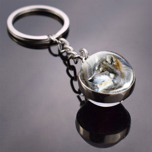 Llavero Luminoso con Esfera de Cristal Animal - Accesorio de Moda Brillante - Image 2