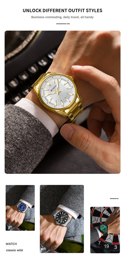 Reloj de Acero Inoxidable para Hombre Resistente al Agua - Image 10