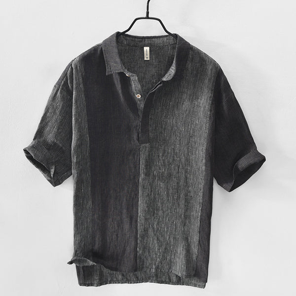 Camisa de Lino para Hombre Manga Corta - Image 5