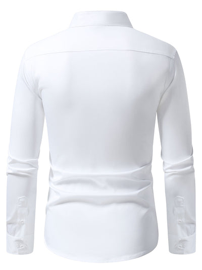 Camisa Casual de Manga Larga con Bordados para Hombre - Image 17