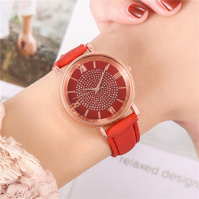 Reloj de Cuarzo para Mujer con Patrón Solar y Escala Romana - Image 13