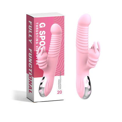 Masajeador Telescópico Doble Cabeza con Vibración y Movimiento Oscilante - Image 3