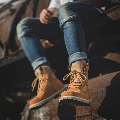 Botas Martin Hombre Estilo Británico Clásico - Otoño e Invierno