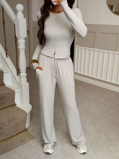 Conjunto Casual Europeo: Chaqueta y Pantalón para Viajes - Image 11