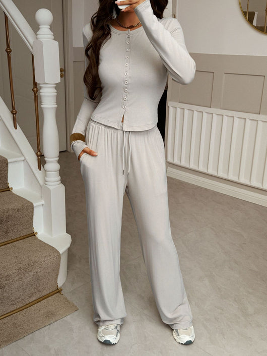 Conjunto Casual Europeo: Chaqueta y Pantalón para Viajes - Image 11