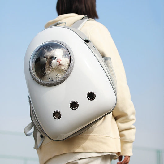 Mochila Transportadora Lateral para Gatos - Gran Capacidad