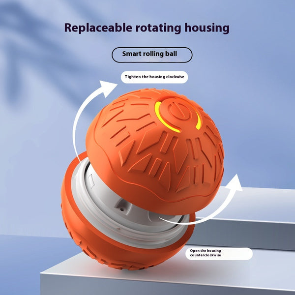 Pelota Saltarina Automática Luminosa para Perros - Juguete Interactivo con Luz LED