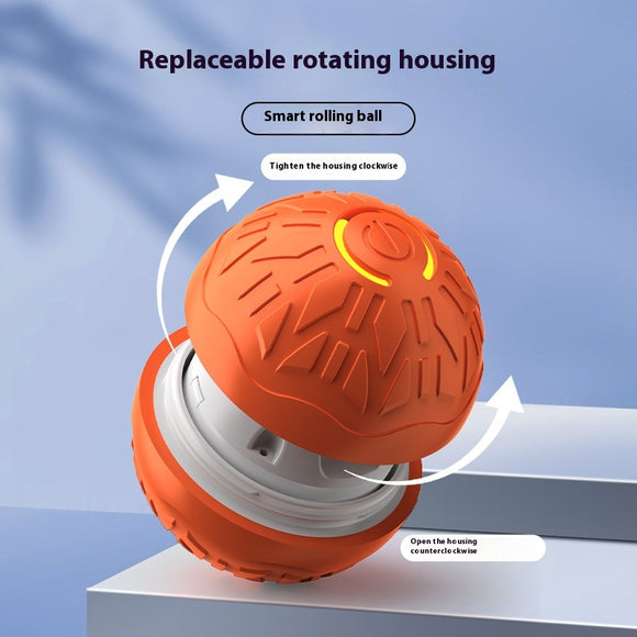 Pelota Saltarina Automática Luminosa para Perros - Juguete Interactivo con Luz LED