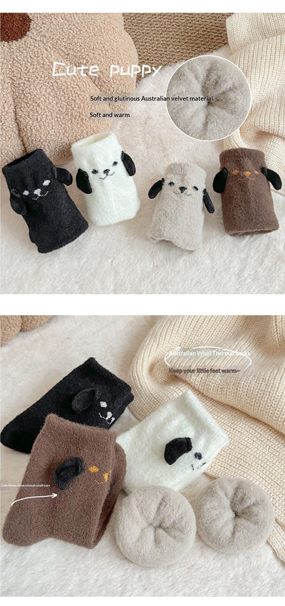 Calcetines Invierno Niños y Niñas Forro Polar Australiano Gruesos - Image 11