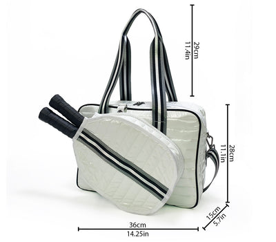 Bolsa Deportiva Tenis Crossbody a Rayas con Bandolera - Image 63