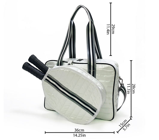 Bolsa Deportiva Tenis Crossbody a Rayas con Bandolera - Image 63