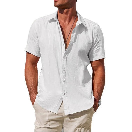 Camisa Casual de Vacaciones Estilo Europeo Americano para Hombre - Image 5