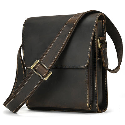 Bolso Bandolera de Cuero Genuino para Hombre - Image 37