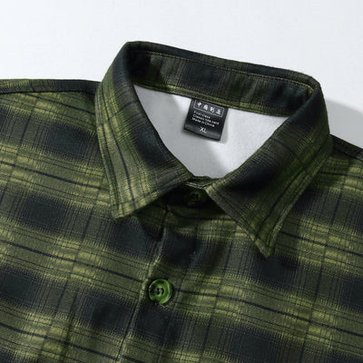 Chamarra Cuadros con Capucha - Estilo Casual Holgado para Hombre - Image 5