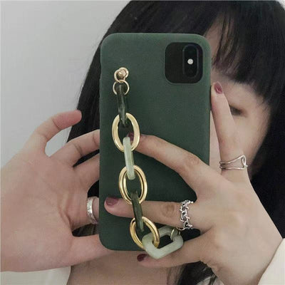Funda para Teléfono Móvil con Diseño de Ágata Esmeralda Estilo Coreano - Image 3