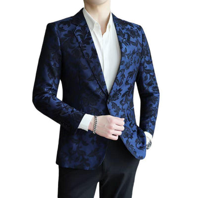 Blazer Slim Fit de Color Liso para Hombre - Primavera Verano - Image 5