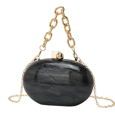 Bolso Bandolera de Cadena Acrílica Ovalada - Image 9