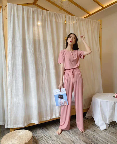 Pijama de Verano para Mujer - Conjunto Cómodo de Dos Piezas - Image 9