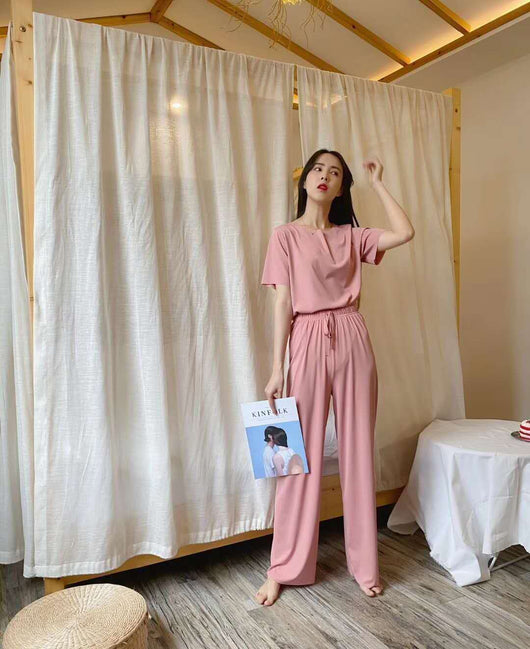 Pijama de Verano para Mujer - Conjunto Cómodo de Dos Piezas - Image 9