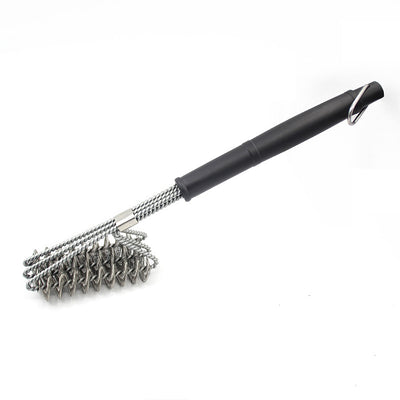 Cepillo Limpiador BBQ Profesional de Acero Inoxidable con Cerdas de Alambre - Image 9