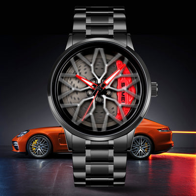 Reloj Elegante para Hombre con Diseño Personalizado de Rueda