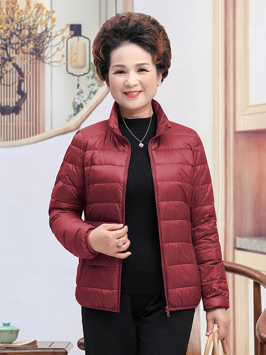 Chaqueta Corta de Plumón de Pato Blanco para Mujer - Abrigo Elegante y Ligero - Image 17