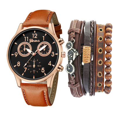 Reloj Pulsera Punk con Cinturón y Brazalete Doble Esfera - Image 8