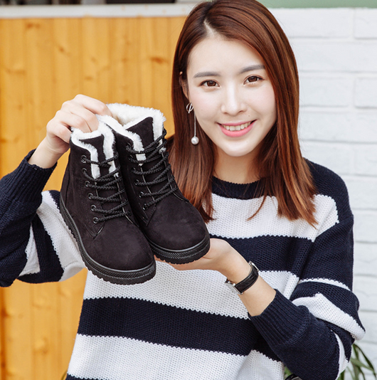 Botas de Nieve para Mujer Talla Grande con Forro de Felpa Artificial - Image 7