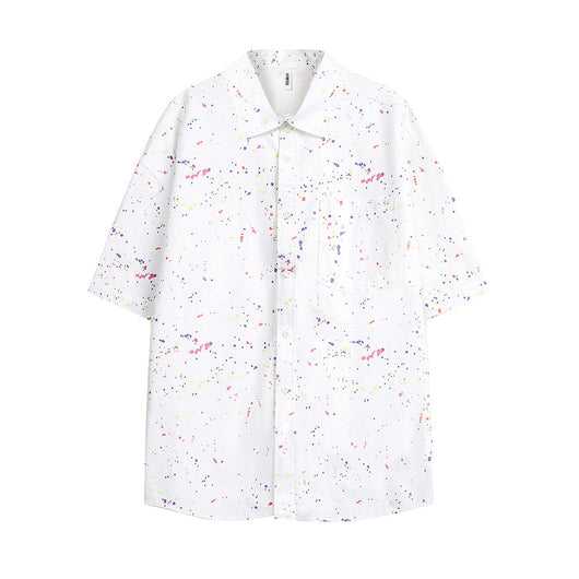 Camisa Estampado Tinta Manga Corta Unisex - Image 2