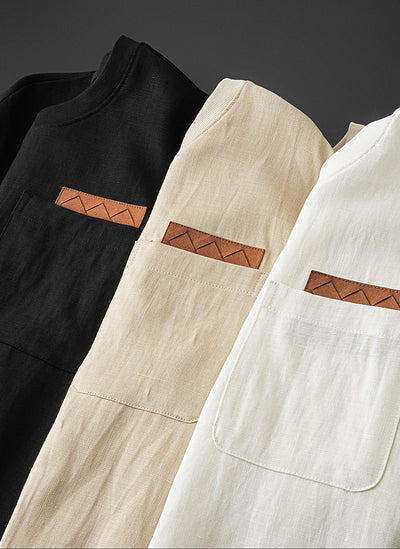 Camiseta Ligera de Lino Ice Silk para Hombre - Image 11
