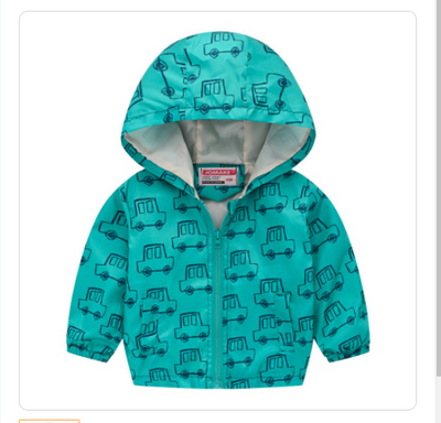 Chaqueta con Capucha y Estampado Moderno - Image 12