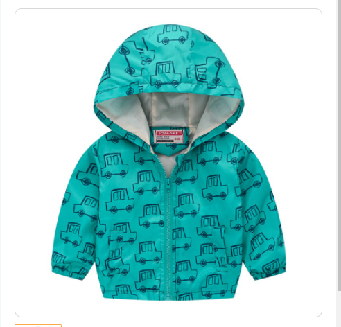 Chaqueta con Capucha y Estampado Moderno - Image 12