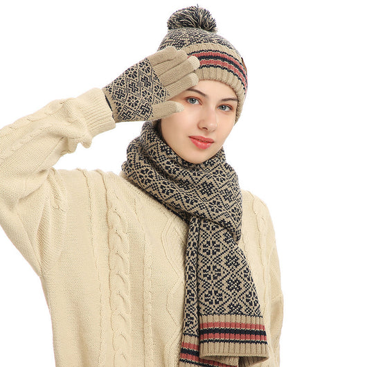 Conjunto de Abrigo Invernal: Gorro, Bufanda y Guantes de Acrílico - Image 14
