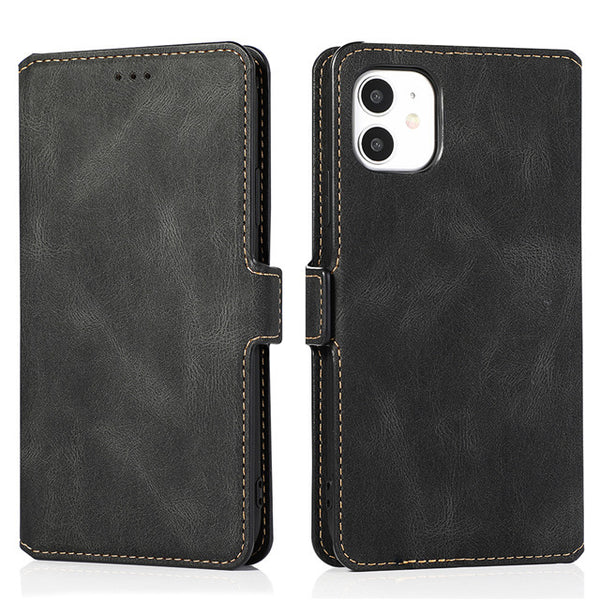 Funda de Cuero Retro Estilo Flip Phone Compatible con Apple - Image 10