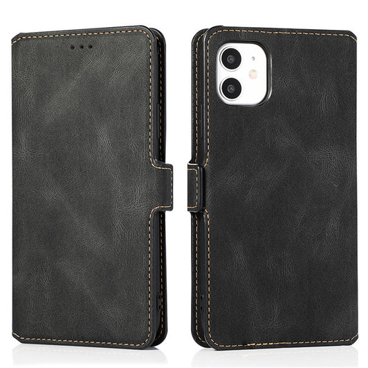 Funda de Cuero Retro Estilo Flip Phone Compatible con Apple - Image 10