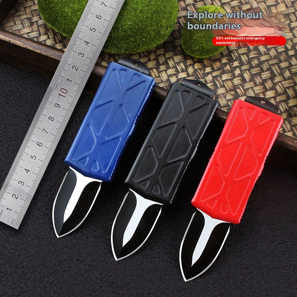 Cuchillo Plegable de Acero Rápido D2 - Portátil y Resistente para Aventuras