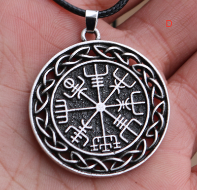 Anillo Amuleto de Runas Vikingas Símbolo Nórdico con Colgante - Image 11