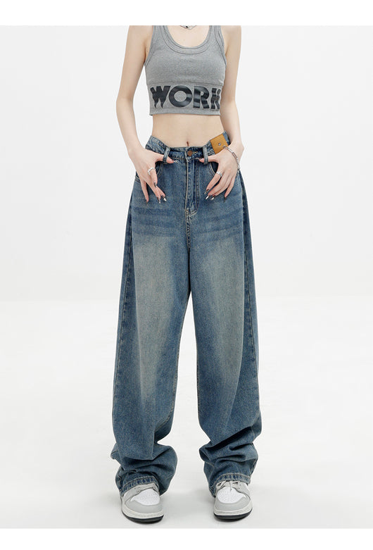 Jeans Retro Azul Holgados de Corte Recto - Image 27