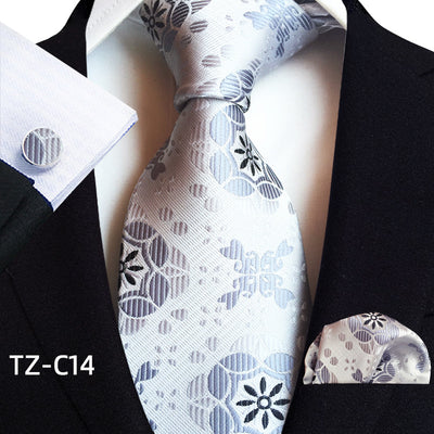 Traje de Tres Piezas Elegante para Hombre con Corbata, Pañuelo y Puños - Image 15
