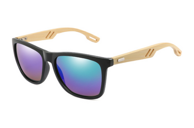 Gafas de Sol Bambú Cuadradas Coloridas para Hombre y Mujer - Image 4