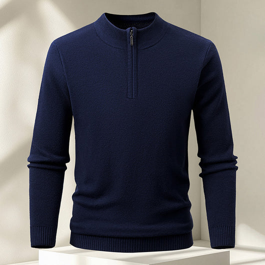 Suéter Pullover Tejido con Cierre Medio para Hombre - Image 15