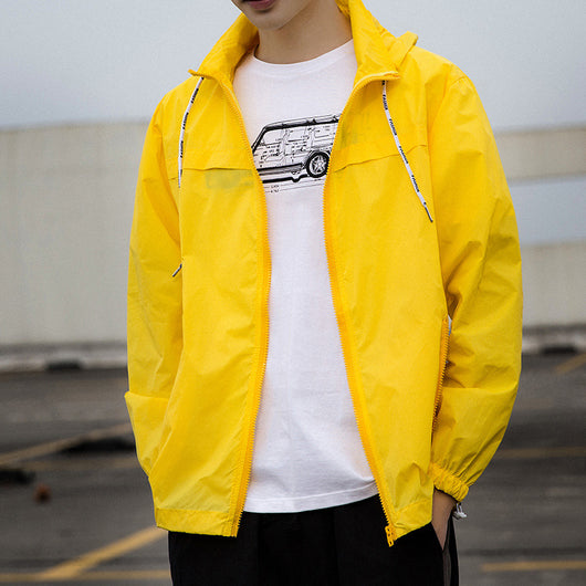 Chaqueta Cortavientos con Protección Solar para Hombre