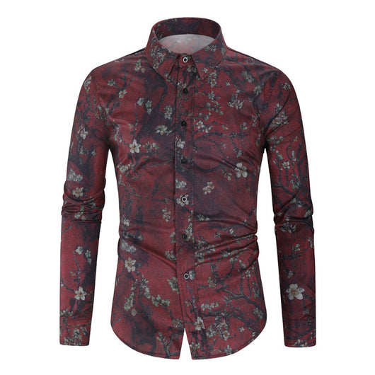 Camisa Estampada Floral Manga Larga - Image 14
